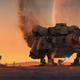 An astronaut repairs a spaceship in Starfield, one of the video games coming out in November 2022.